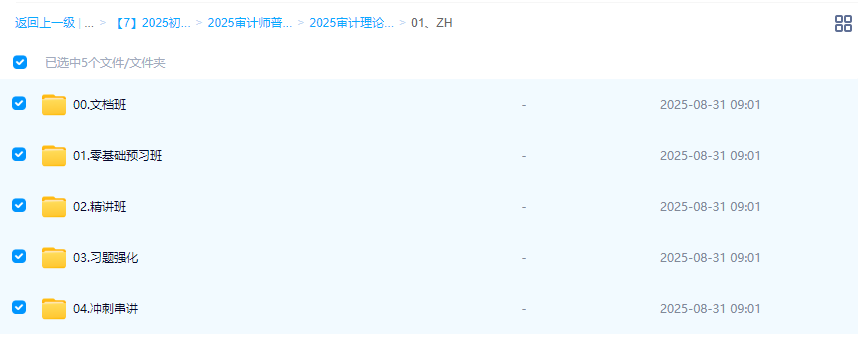 2025年【初、中级审计师】