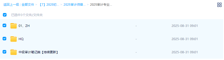 2025年【初、中级审计师】