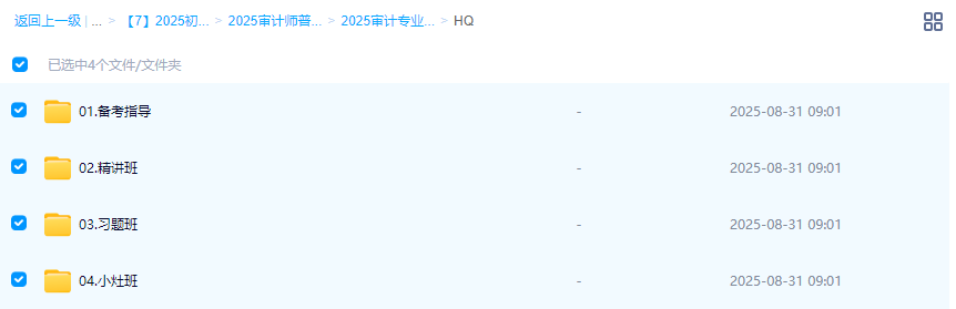 2025年【初、中级审计师】